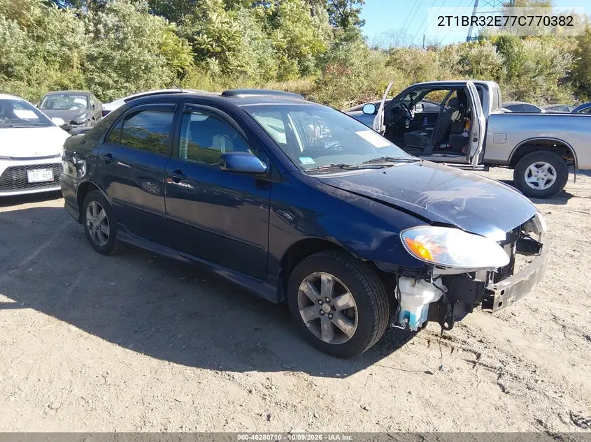 TOYOTA COROLLA 2007, VIN 2T1BR32E77C770382