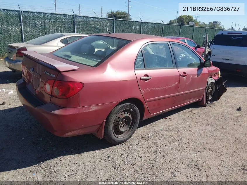 2007 TOYOTA COROLLA VIN 2T1BR32E67C836727 — фото 4