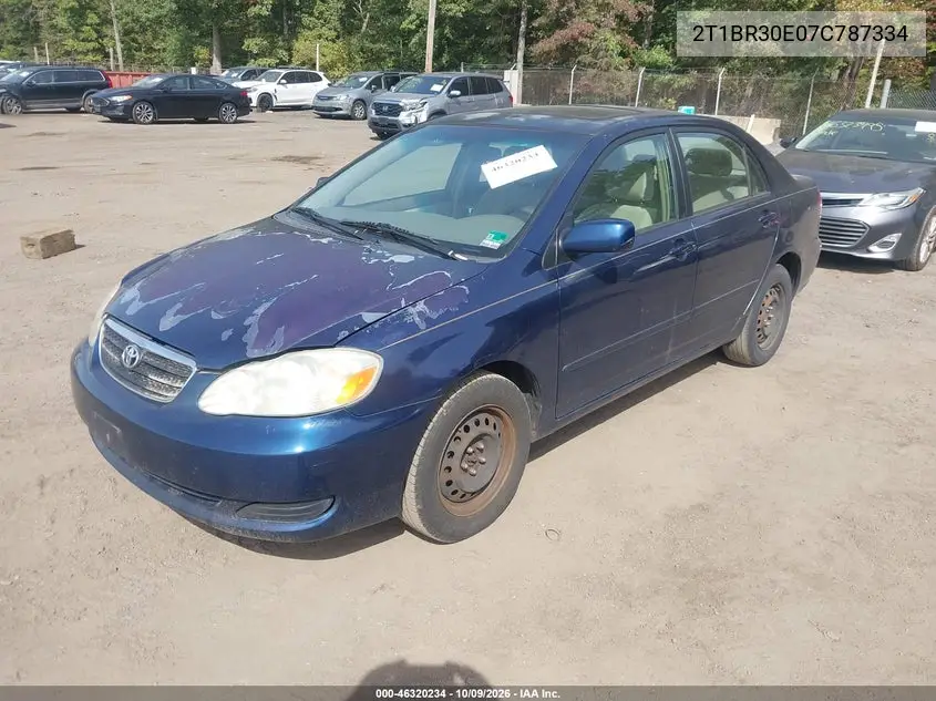 2007 TOYOTA COROLLA VIN 2T1BR30E07C787334 — фото 2