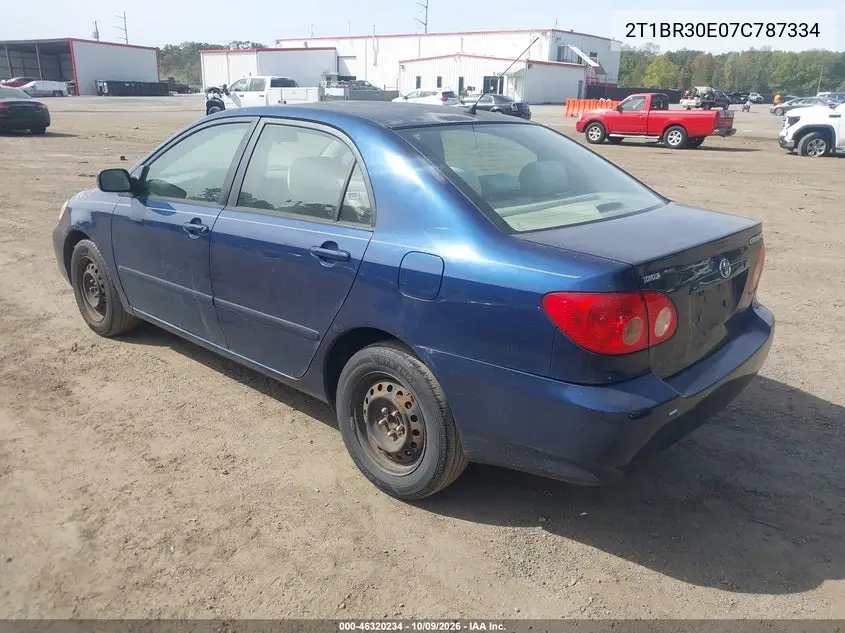 2007 TOYOTA COROLLA VIN 2T1BR30E07C787334 — фото 3