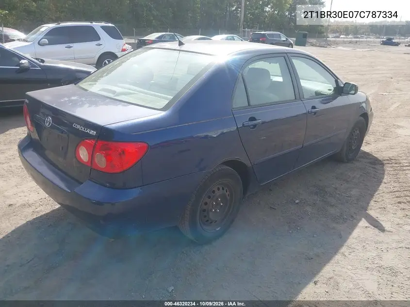 2007 TOYOTA COROLLA VIN 2T1BR30E07C787334 — фото 4