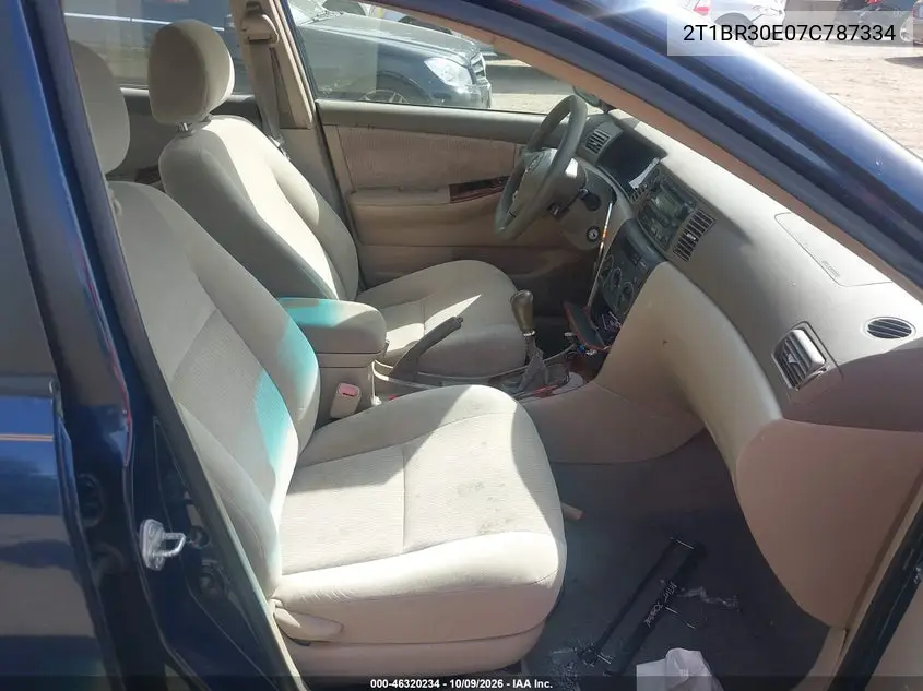 2007 TOYOTA COROLLA VIN 2T1BR30E07C787334 — фото 5