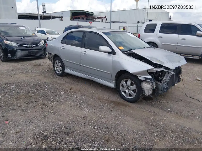 TOYOTA COROLLA 2007, VIN 1NXBR32E97Z835831