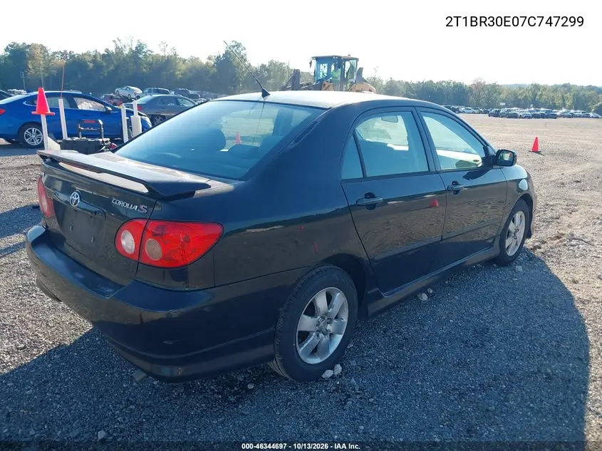 2007 TOYOTA COROLLA VIN 2T1BR30E07C747299 — фото 4