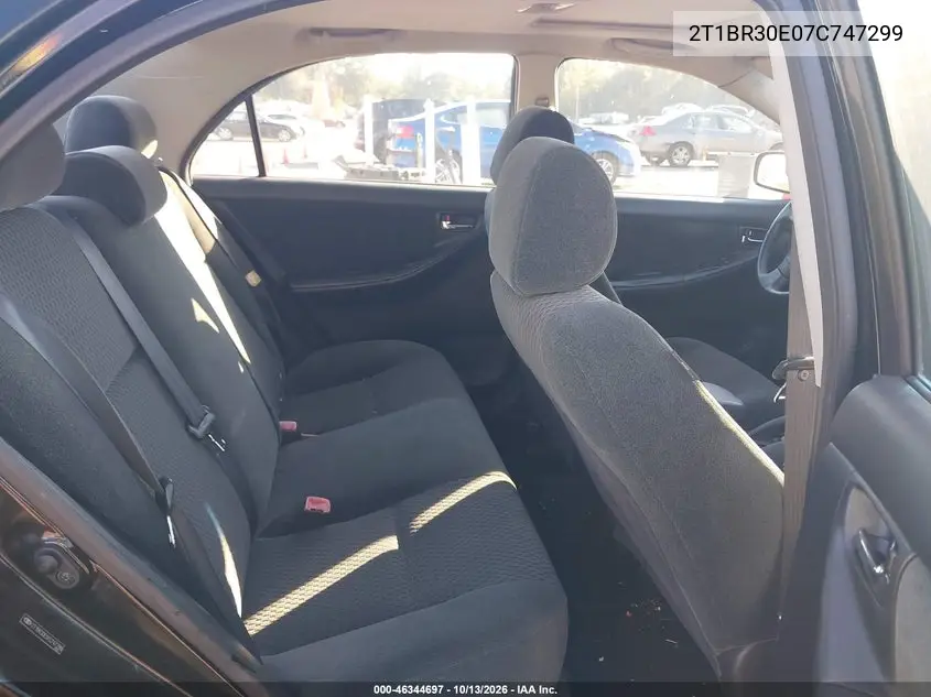 2007 TOYOTA COROLLA VIN 2T1BR30E07C747299 — фото 8