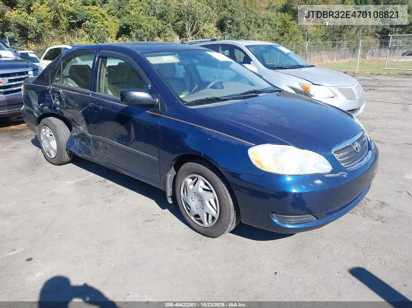 TOYOTA COROLLA 2007, VIN JTDBR32E470108821