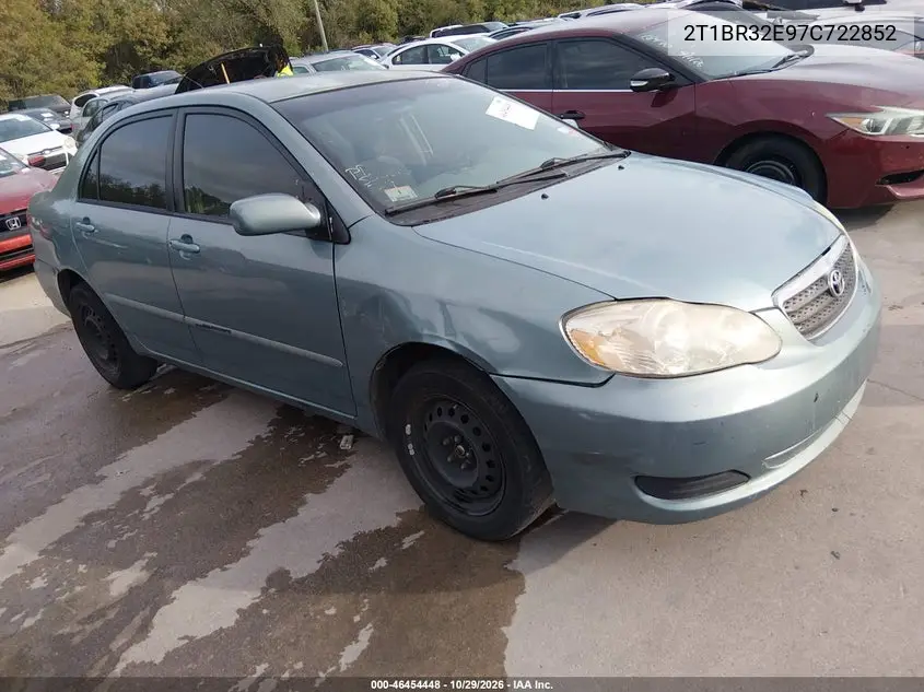 TOYOTA COROLLA 2007, VIN 2T1BR32E97C722852