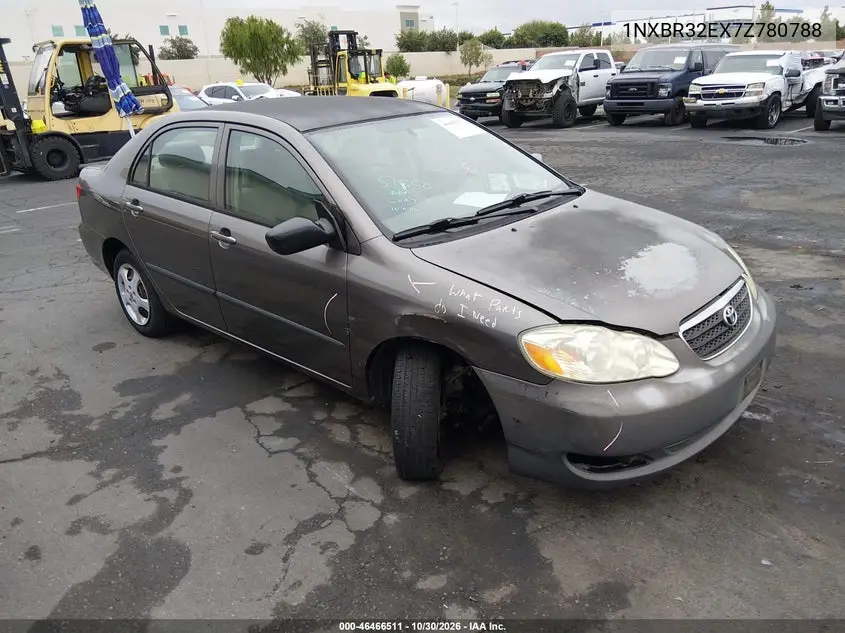 TOYOTA COROLLA 2007, VIN 1NXBR32EX7Z780788