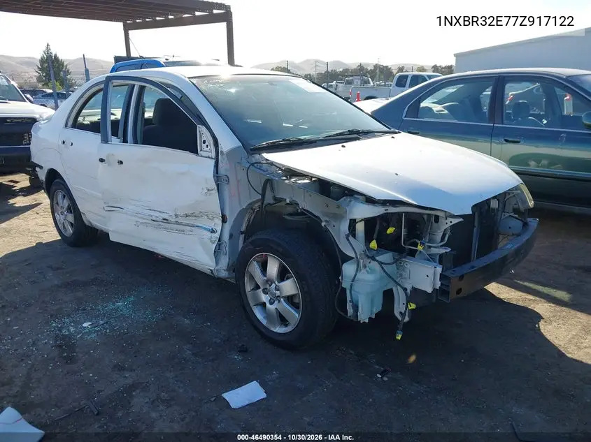 TOYOTA COROLLA 2007, VIN 1NXBR32E77Z917122