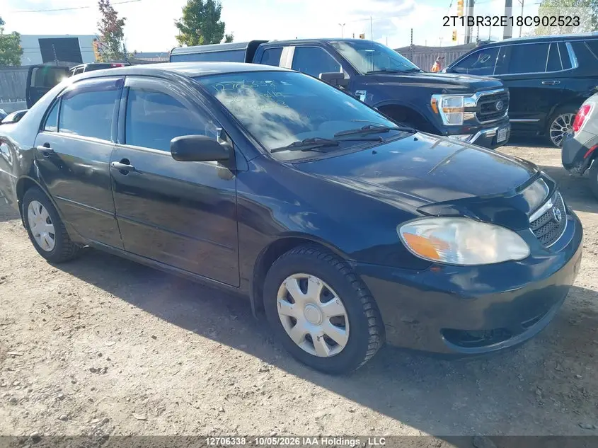 TOYOTA COROLLA 2008, VIN 2T1BR32E18C902523