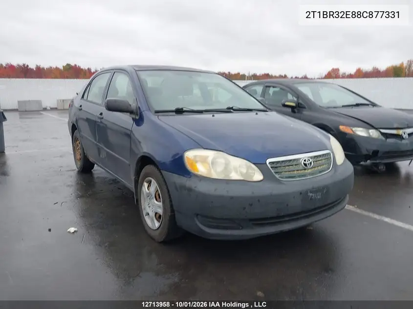 TOYOTA COROLLA 2008, VIN 2T1BR32E88C877331