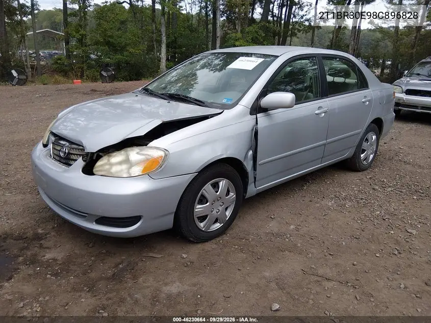 2008 TOYOTA COROLLA VIN 2T1BR30E98C896828 — фото 2