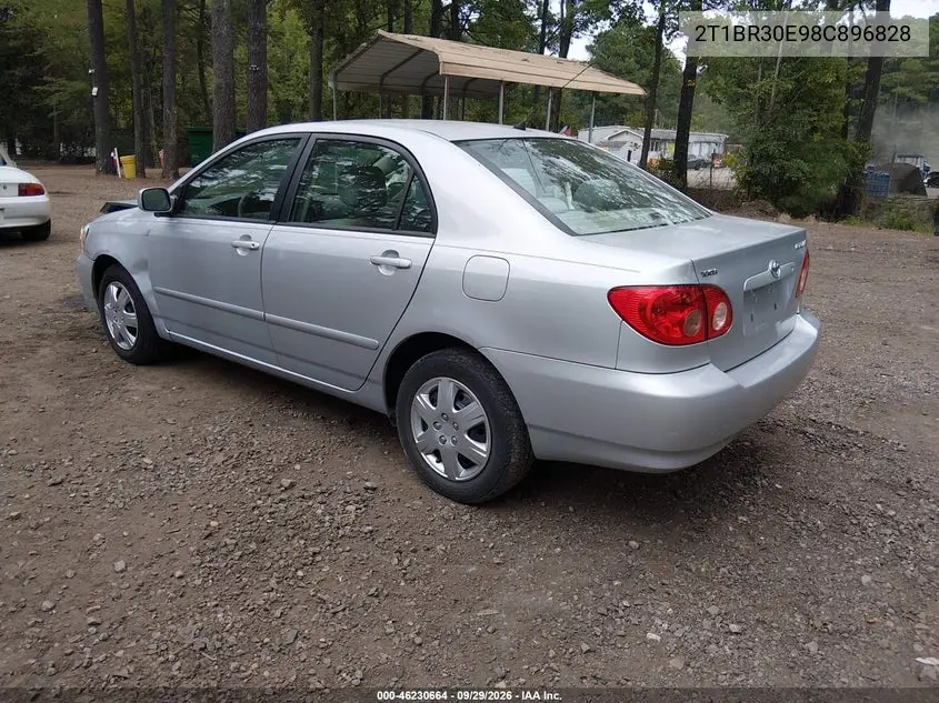 2008 TOYOTA COROLLA VIN 2T1BR30E98C896828 — фото 3