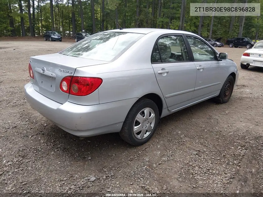 2008 TOYOTA COROLLA VIN 2T1BR30E98C896828 — фото 4