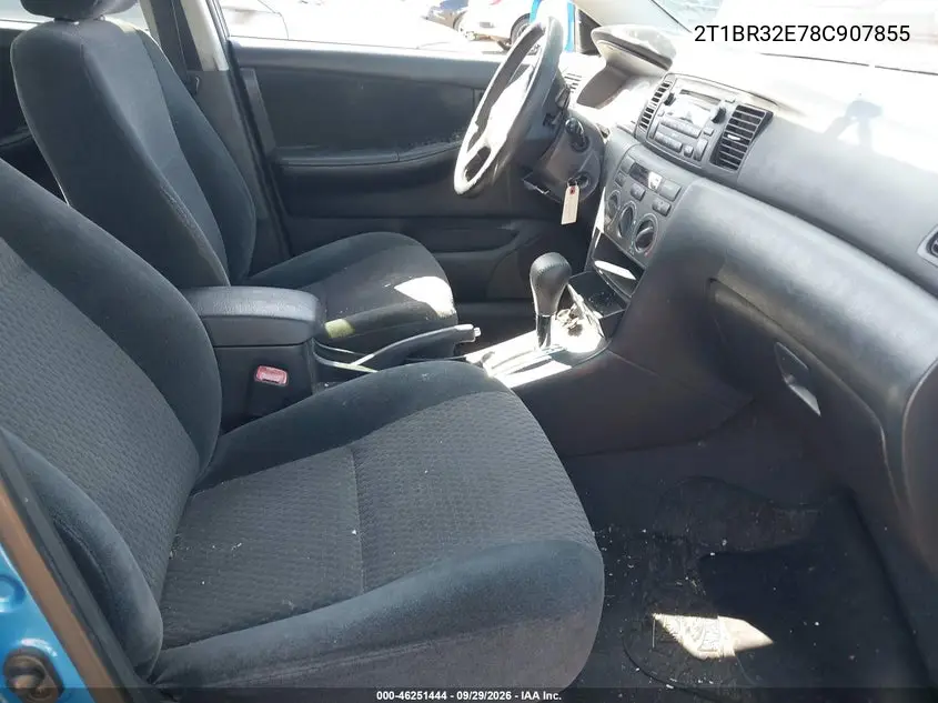 2008 TOYOTA COROLLA VIN 2T1BR32E78C907855 — фото 5