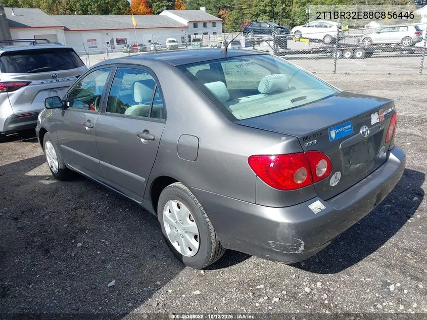 2008 TOYOTA COROLLA VIN 2T1BR32E88C856446 — фото 3
