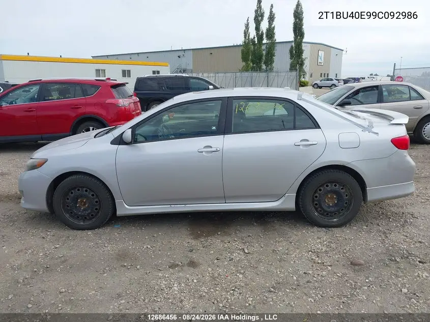 2009 TOYOTA COROLLA VIN 2T1BU40E99C092986 — фото 14