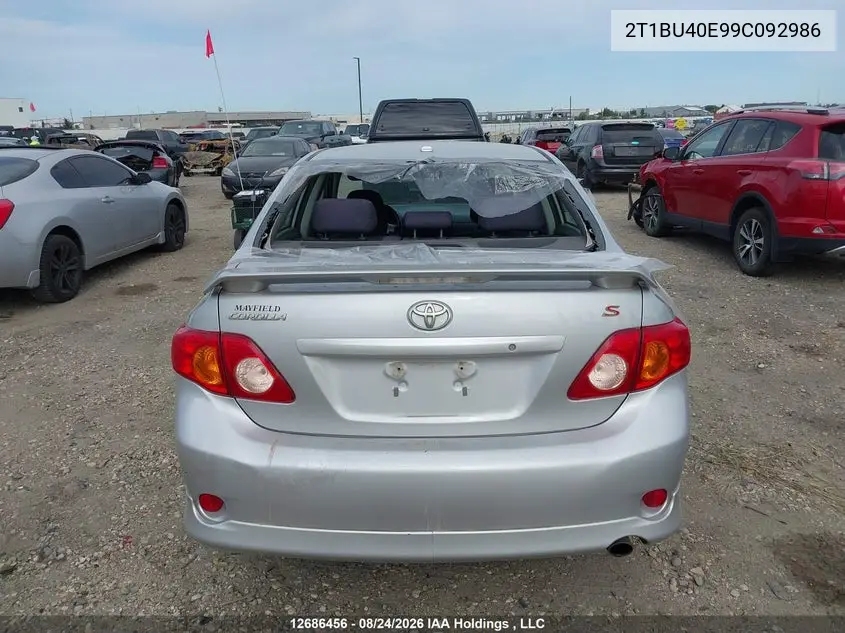 2009 TOYOTA COROLLA VIN 2T1BU40E99C092986 — фото 16