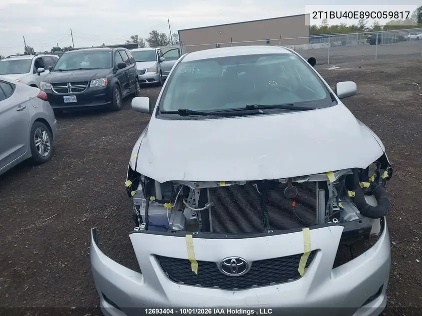 2009 TOYOTA COROLLA VIN 2T1BU40E89C059817 — фото 13