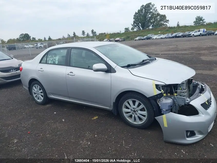 2009 TOYOTA COROLLA VIN 2T1BU40E89C059817 — фото 14