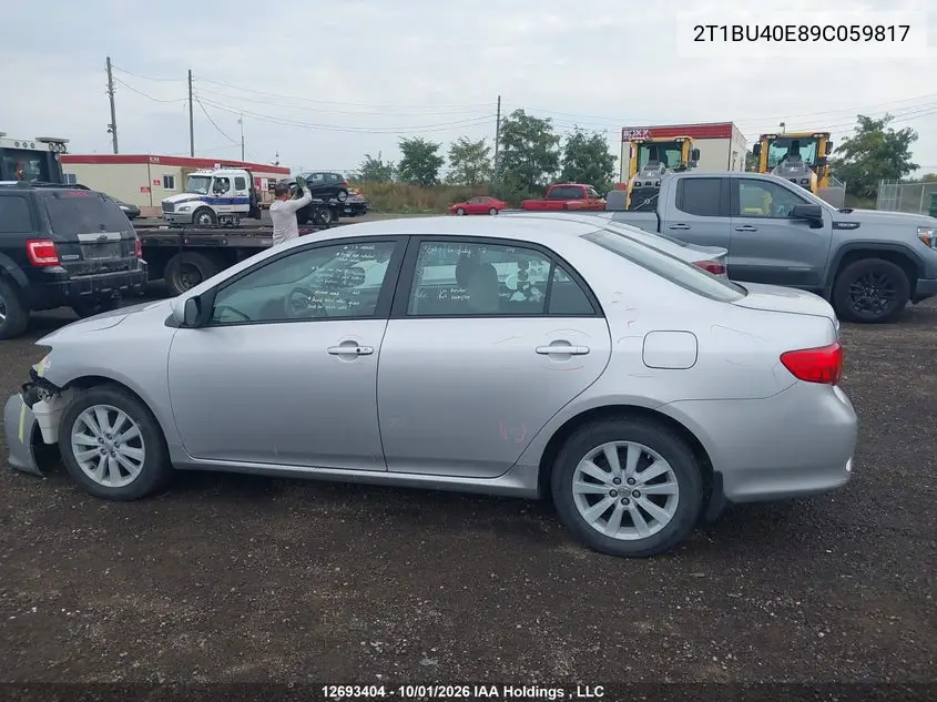2009 TOYOTA COROLLA VIN 2T1BU40E89C059817 — фото 15
