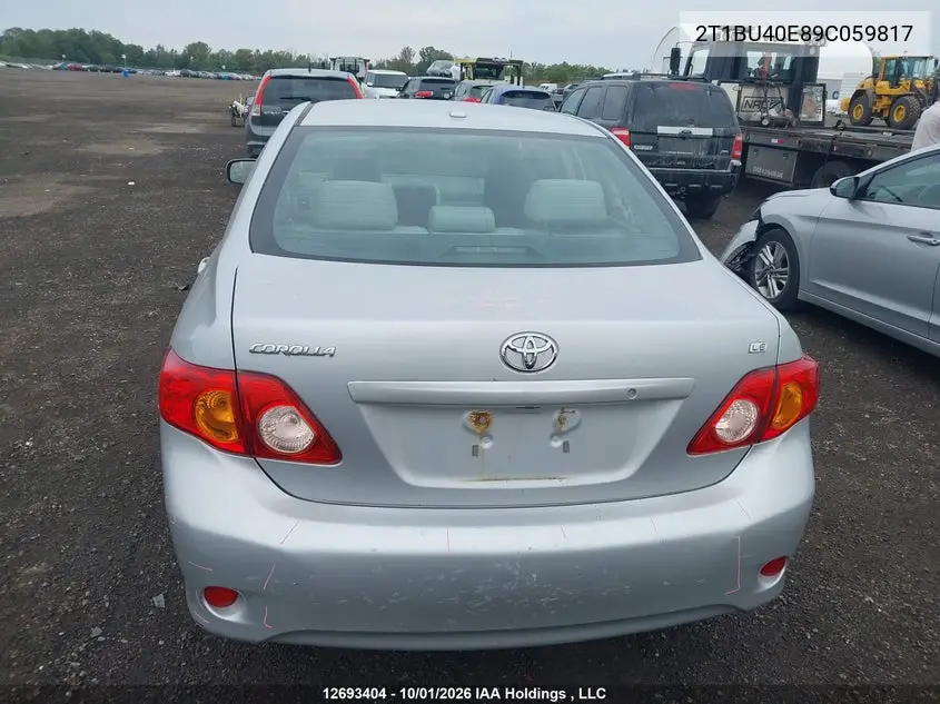2009 TOYOTA COROLLA VIN 2T1BU40E89C059817 — фото 17