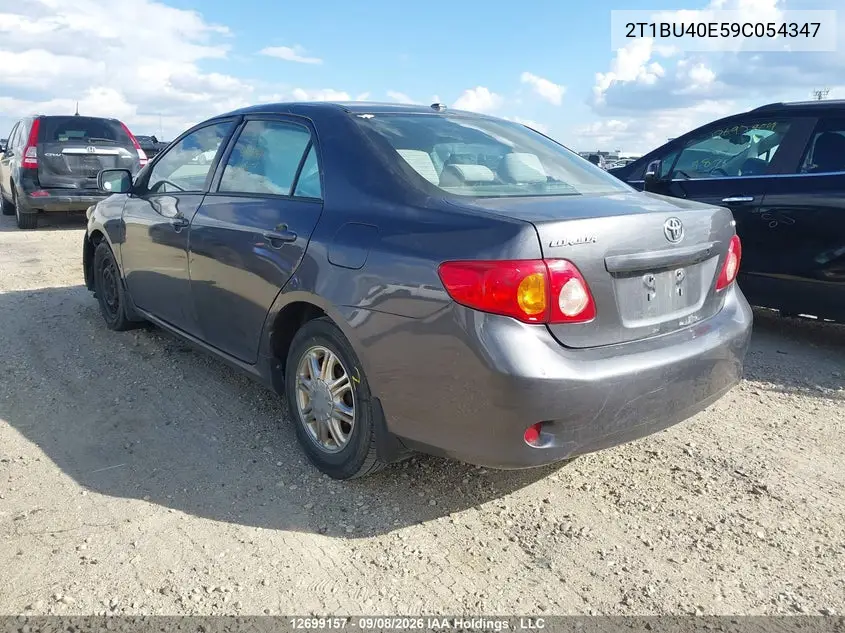 2009 TOYOTA COROLLA VIN 2T1BU40E59C054347 — фото 3