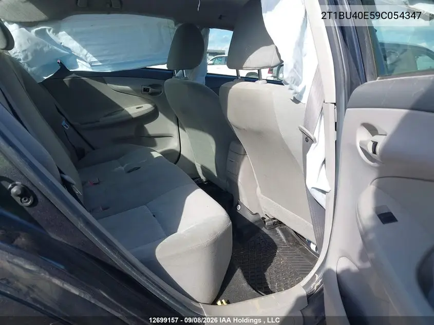 2009 TOYOTA COROLLA VIN 2T1BU40E59C054347 — фото 8