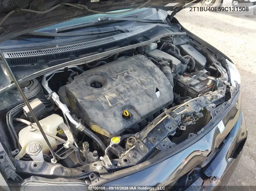 2009 TOYOTA COROLLA VIN 2T1BU40E59C131508 — фото 10