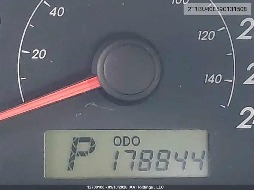 2009 TOYOTA COROLLA VIN 2T1BU40E59C131508 — фото 15