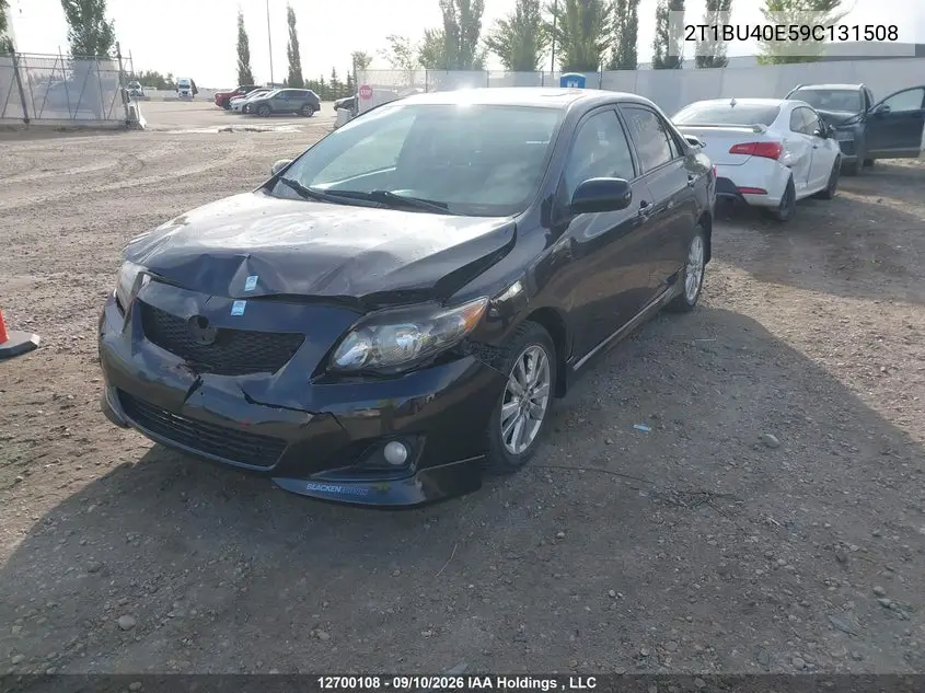 2009 TOYOTA COROLLA VIN 2T1BU40E59C131508 — фото 2