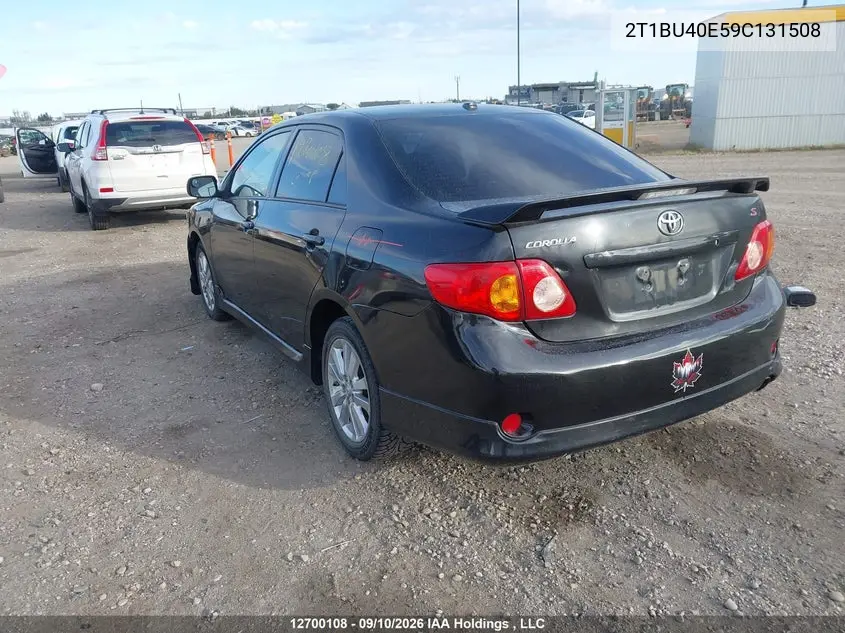 2009 TOYOTA COROLLA VIN 2T1BU40E59C131508 — фото 3