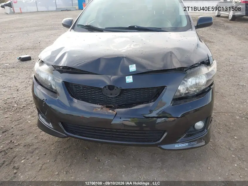 2009 TOYOTA COROLLA VIN 2T1BU40E59C131508 — фото 6