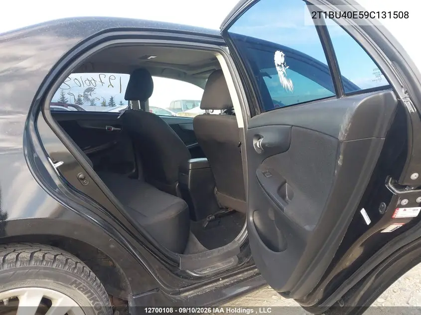 2009 TOYOTA COROLLA VIN 2T1BU40E59C131508 — фото 8