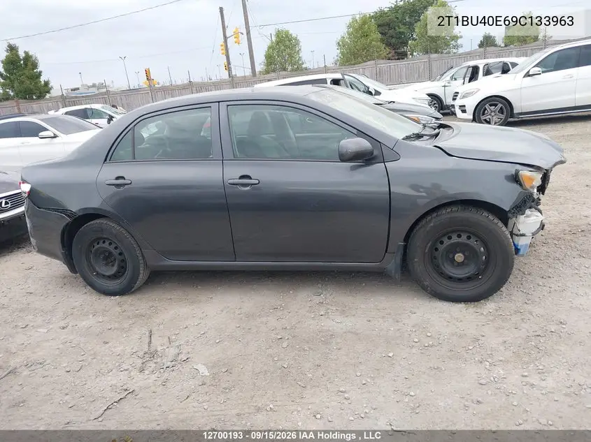 2009 TOYOTA COROLLA VIN 2T1BU40E69C133963 — фото 14