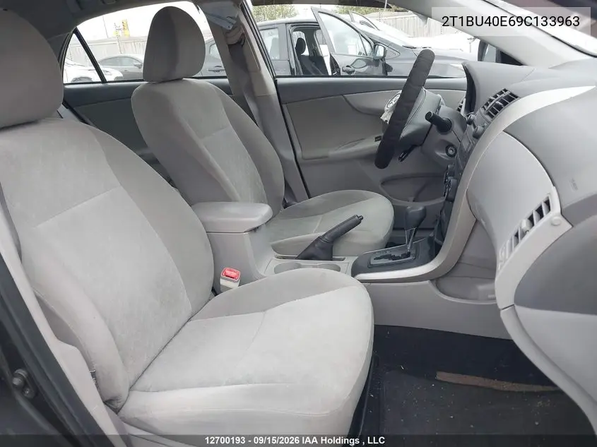 2009 TOYOTA COROLLA VIN 2T1BU40E69C133963 — фото 5