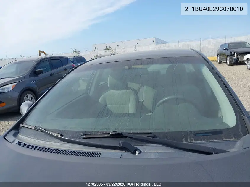 2009 TOYOTA COROLLA VIN 2T1BU40E29C078010 — фото 17