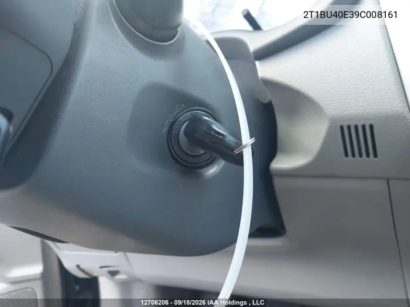 2009 TOYOTA COROLLA VIN 2T1BU40E39C008161 — фото 11