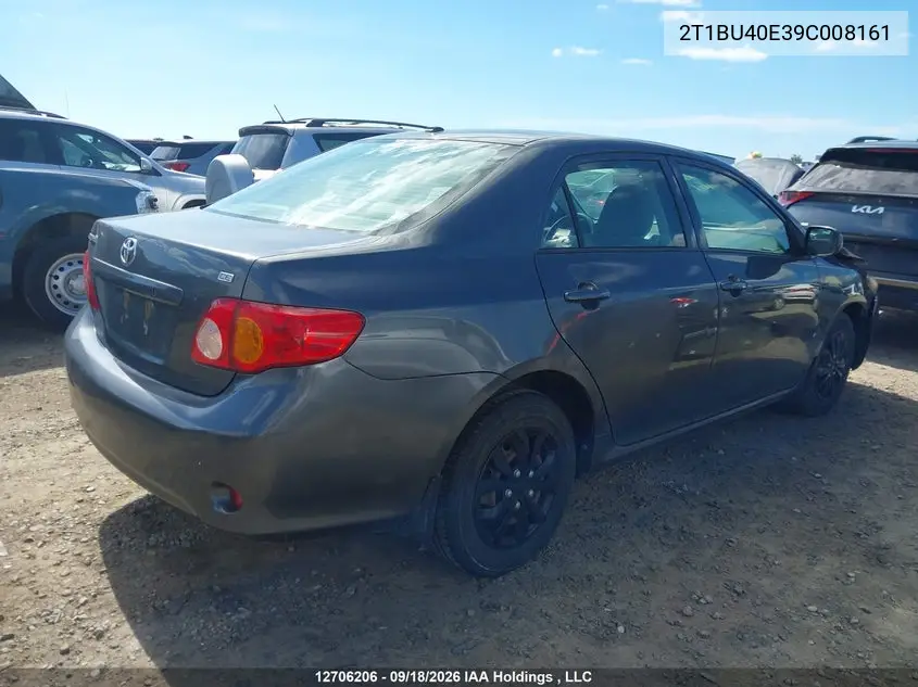 2009 TOYOTA COROLLA VIN 2T1BU40E39C008161 — фото 4