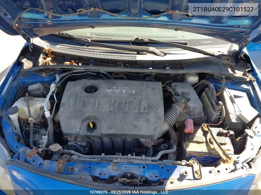 2009 TOYOTA COROLLA VIN 2T1BU40E29C101527 — фото 10