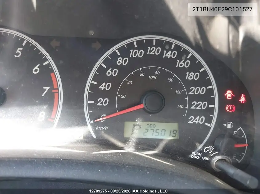 2009 TOYOTA COROLLA VIN 2T1BU40E29C101527 — фото 15