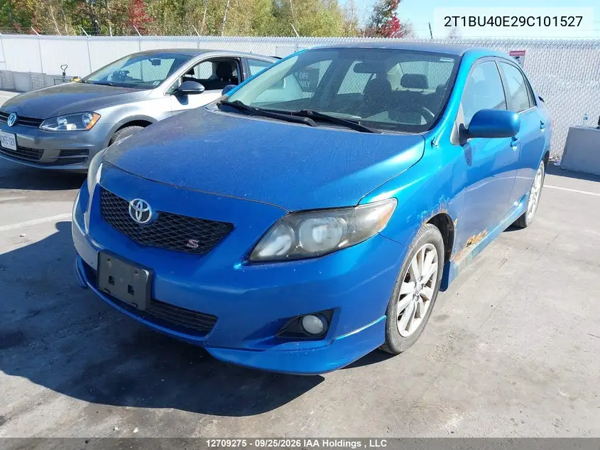 2009 TOYOTA COROLLA VIN 2T1BU40E29C101527 — фото 2
