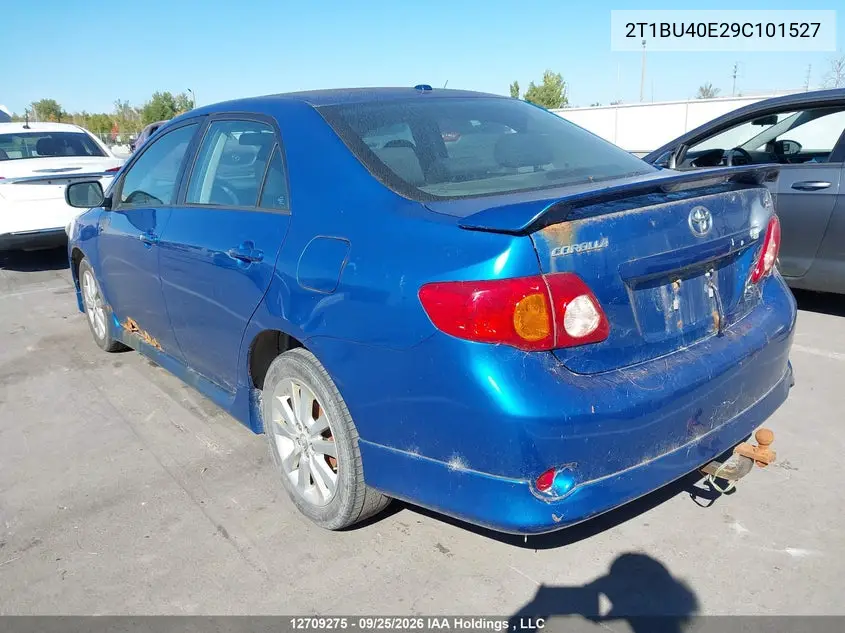 2009 TOYOTA COROLLA VIN 2T1BU40E29C101527 — фото 3