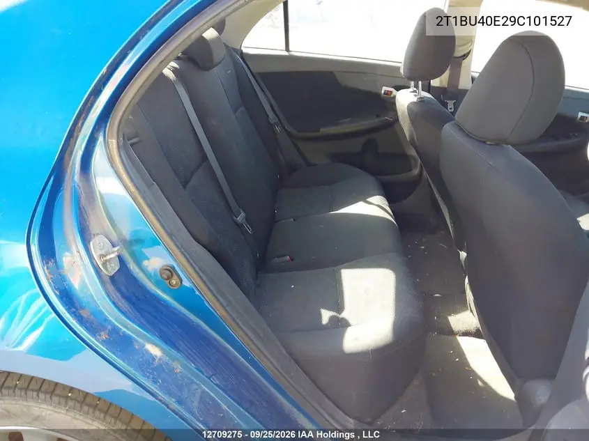 2009 TOYOTA COROLLA VIN 2T1BU40E29C101527 — фото 8