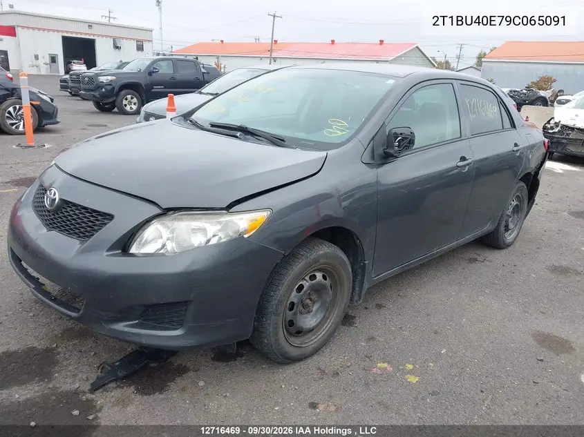 2009 TOYOTA COROLLA VIN 2T1BU40E79C065091 — фото 2