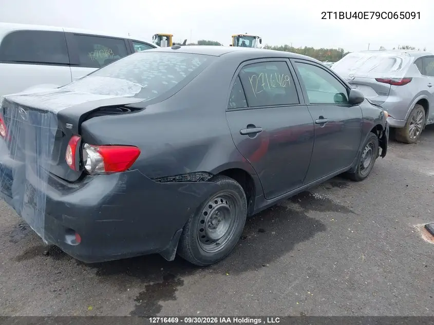 2009 TOYOTA COROLLA VIN 2T1BU40E79C065091 — фото 4