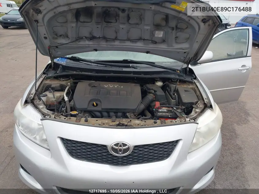 2009 TOYOTA COROLLA VIN 2T1BU40E89C176488 — фото 10