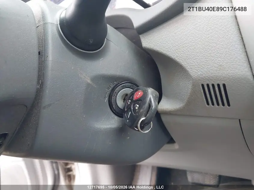 2009 TOYOTA COROLLA VIN 2T1BU40E89C176488 — фото 11