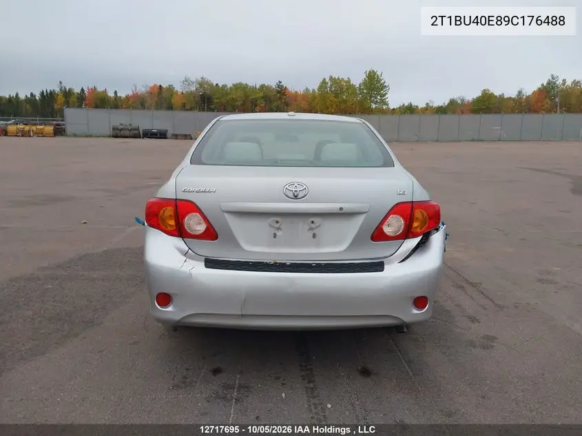 2009 TOYOTA COROLLA VIN 2T1BU40E89C176488 — фото 16