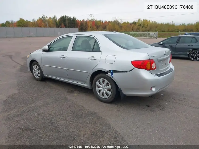 2009 TOYOTA COROLLA VIN 2T1BU40E89C176488 — фото 3
